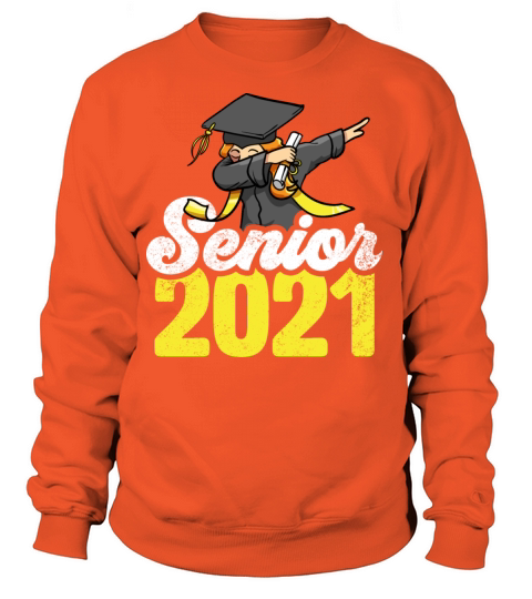 Senior Class Of 2021 Gift Graduation Dabbing Women's Sweatshirt