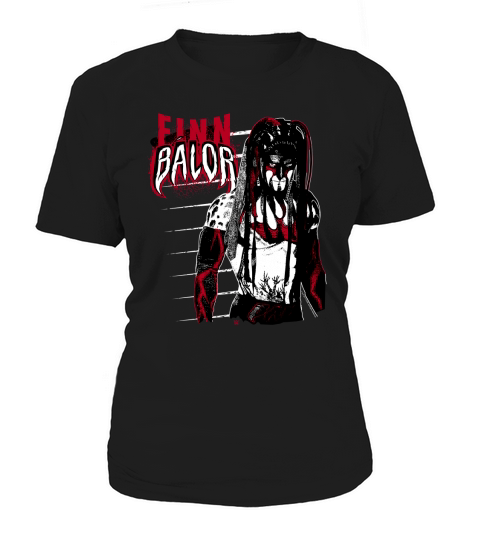 Wrestling WWE Finn Balor Black and Red Women's T-Shirt