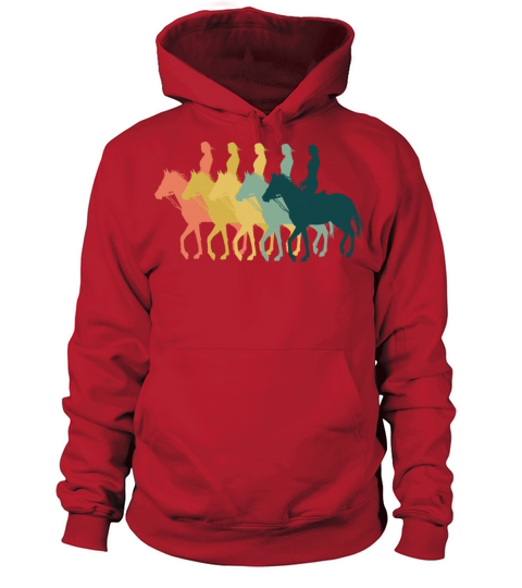 Horse Womens Retro - Female Rider And Horse Women's Hoodie