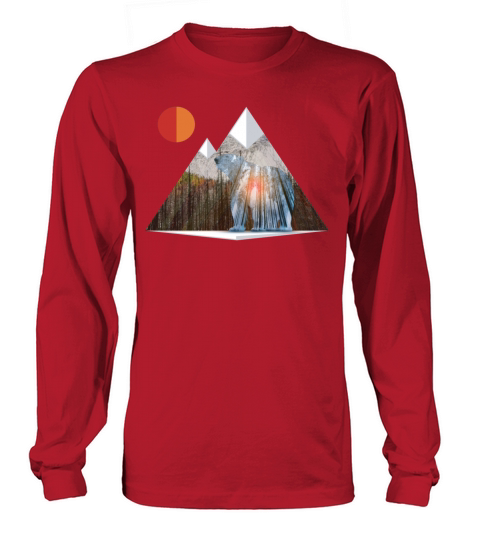 Bear Sun Salute in Mountain Forest Women's Long Sleeve