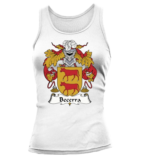 Becerra Family Crest Spanish Family Crests Tank top Woman