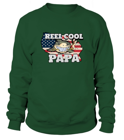 Reel Cool Papa Fishing Fathers Day Men's Sweatshirt