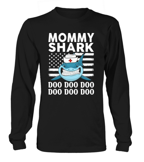 Mommy Shark Nurse Women's Long Sleeve