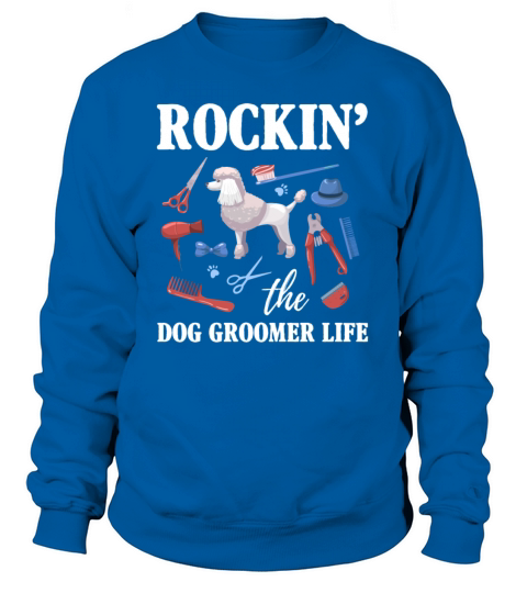 Dog Groomer Job Love Scissor Pet Grooming Fun Women's Sweatshirt