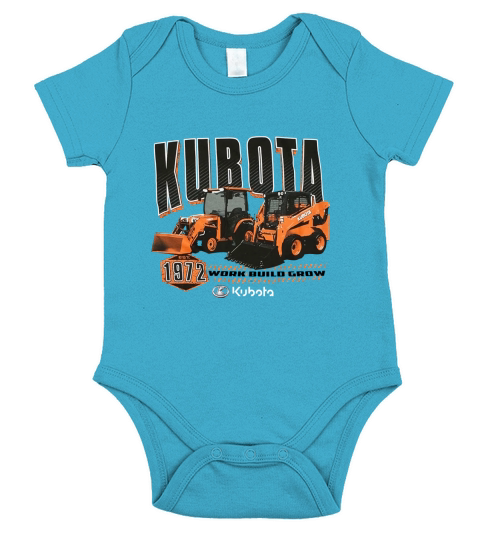 Kubota Tractor yong954 Short Sleeve Baby One-Piece