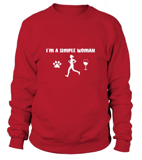 I m A Simple Woman Funny Running Women's Sweatshirt