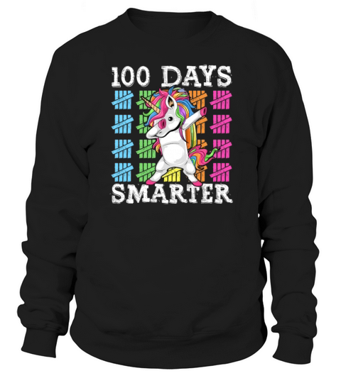 100 Days Of School Dabbing Unicorn Smarter Men's Sweatshirt