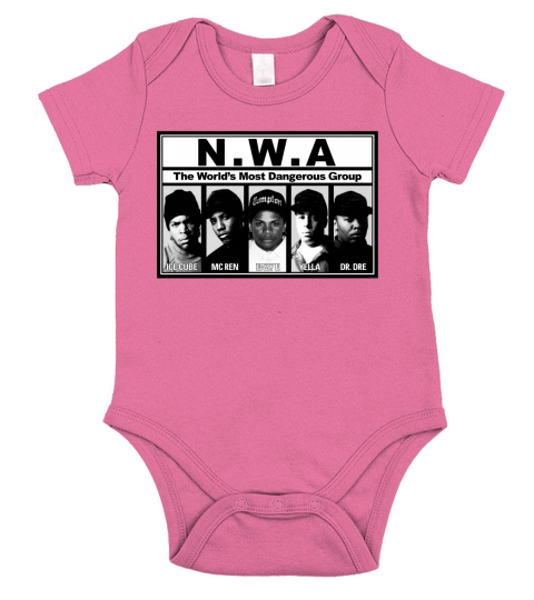 N.W.A The Worlds Most Dangerous Group T-Shirt Short Sleeve Baby One-Piece