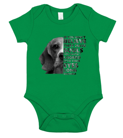 If you dont believe they have souls beagles Short Sleeve Baby One-Piece