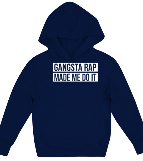 Gangsta Rap Made Me Do It Best Bitches Unicorn Kids Hoodie