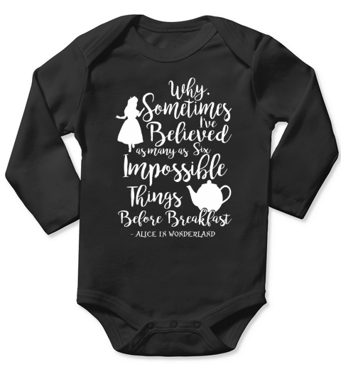 Alice In Wonderland Long Sleeve Baby One-Piece