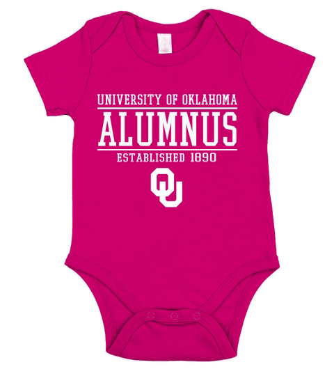 University Of Oklahoma Alumnus Short Sleeve Baby One-Piece
