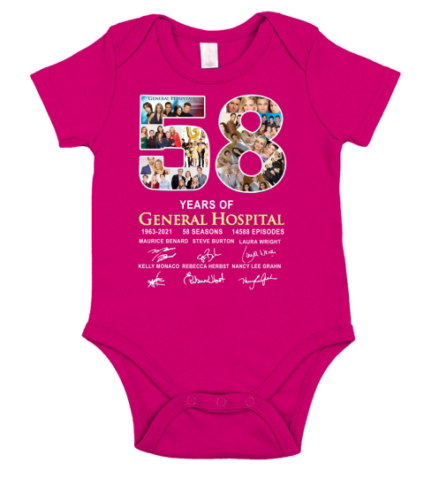 58 Years Of General Hospital 1963 2021 58 Seasons 14588 Episodes Signatures Short Sleeve Baby One-Piece