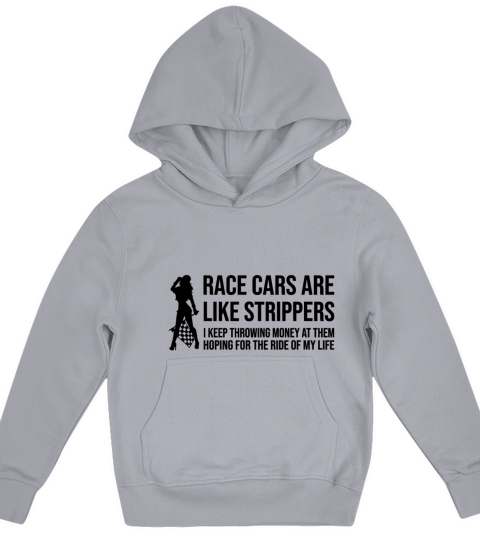 Official Race Car Stripper Ride Drag Sprint Kids Hoodie