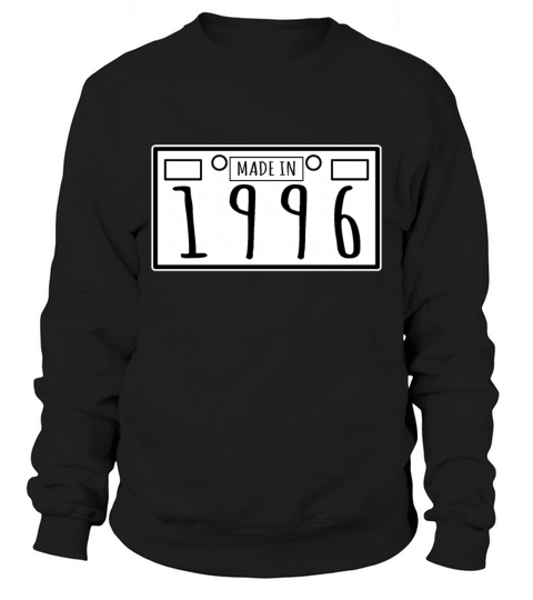 Birthday Gift - Made In 1996 - Plate Number Design Men's Sweatshirt