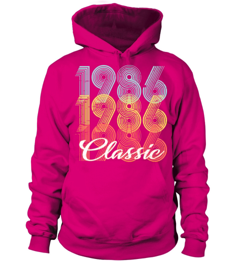 Classic Vintage 35th birthday Shirt Born In 1986 Women's Hoodie