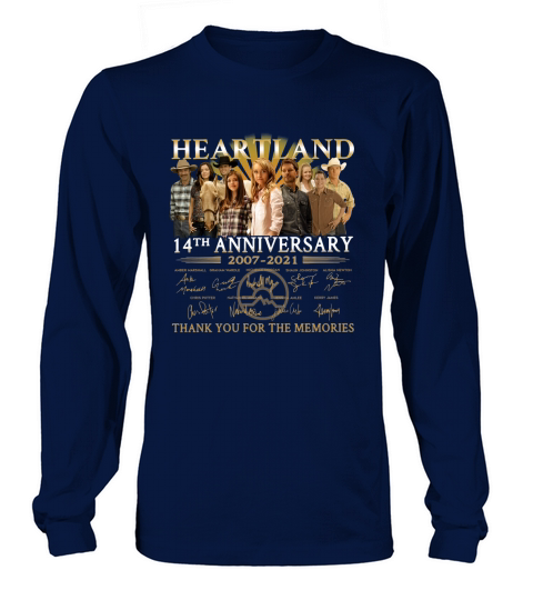 Premium the heartland 14th anniversary 2007 2021 signatures thank you for the memories Long sleeved Unisex