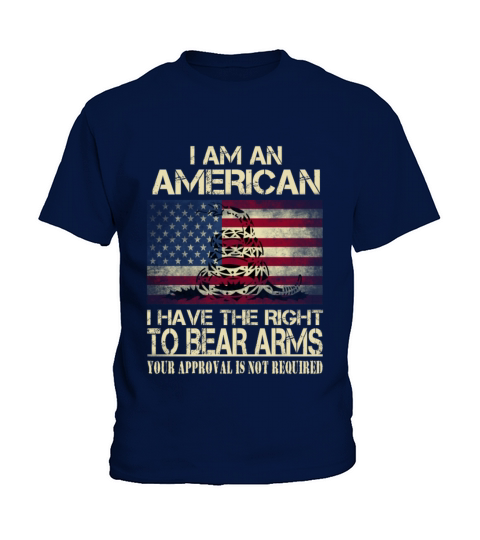 American - I have the right to bear arms t-shirt Kids T-Shirt