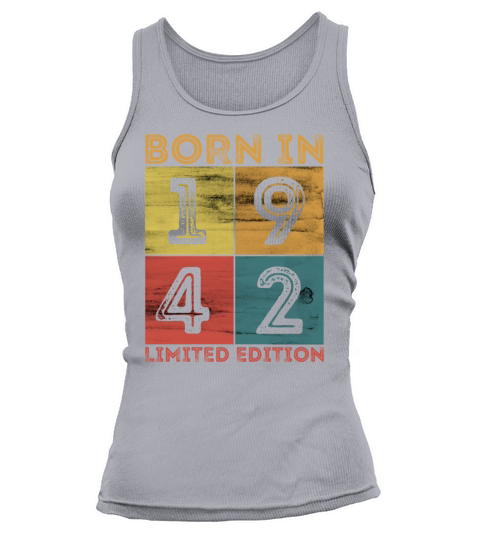80th Birthday Born In 1942 Limited Edition Vintage Women's Tank Top