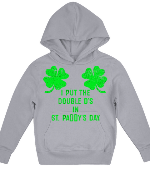 Shamrock Boobs Irish Saint PaddyS St PatrickS Da Kids Hoodie