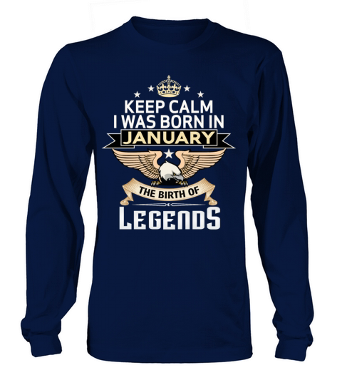 BORN IN JANUARY Men's Long Sleeve