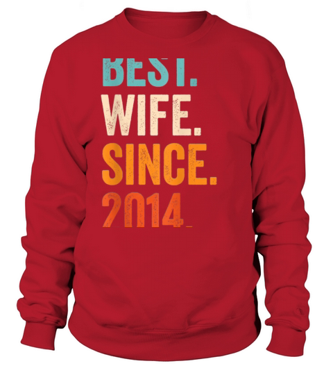 Best Wife Since 2014 7th wedding anniversary 951 Women's Sweatshirt