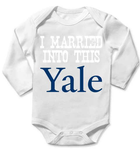 Yale University Married Into I Married Into This Long Sleeve Baby One-Piece