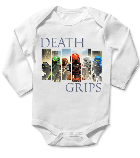 Death Grips - Bionicle Toa Mata Long Sleeve Baby One-Piece