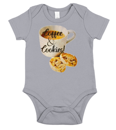 A Cute Coffee and Cookie design I created Short Sleeve Baby One-Piece