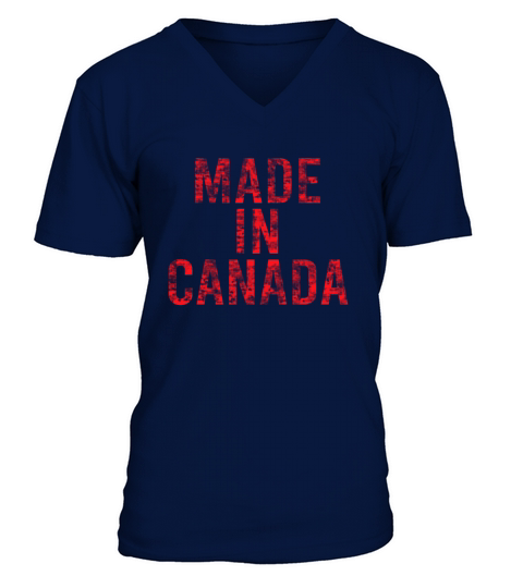 Canada flag vintage Men's V-Neck T-shirt