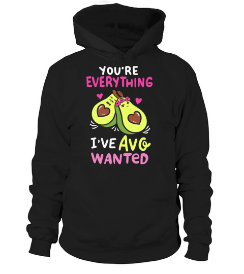 Avo Wanted Vegan Avocado Valentine s Hearts Day Hoodie Unisex