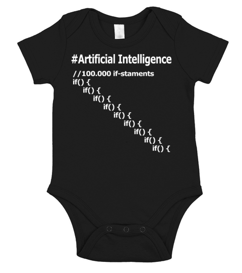 Artificial Intelligence Short Sleeve Baby One-Piece
