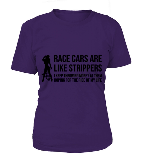 Official Race Car Stripper Ride Drag Sprint T-Shirt Woman