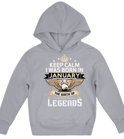 BORN IN JANUARY Kids Hoodie