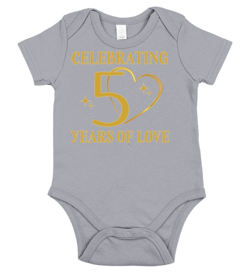 50th Wedding Anniversary Golden Short Sleeve Baby One-Piece