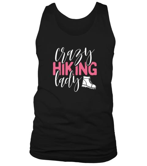 Crazy Hiking Lady Funny Outdoor Sports Lover Men's Tank Top