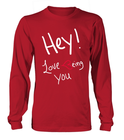 Love being you white writing Women's Long Sleeve