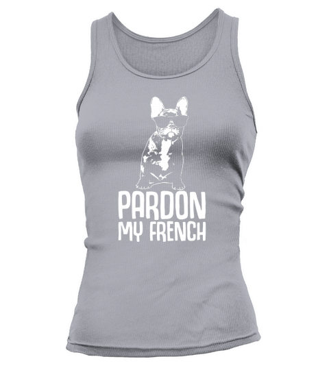 Pardon My French Bulldog T-Shirt Frenchie Tee Black Youth B075FK11M3 1 Tank top Woman