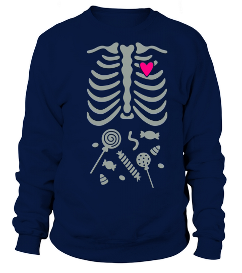 Gladditudes Ribcage with Candy Belly Women's Sweatshirt