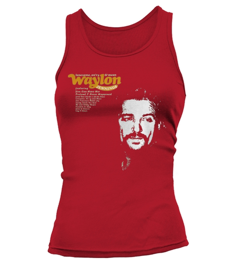 Waylon Jennings Tshirt Tank top Woman