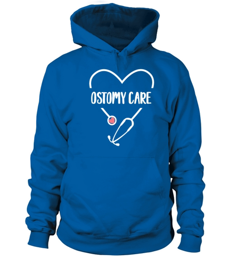 Love Nurse Heart Ostomy Care WOCN Certified Nurseb Men's Hoodie