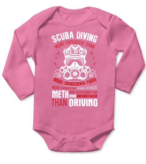 Scuba Diving Shirt Long Sleeve Baby One-Piece