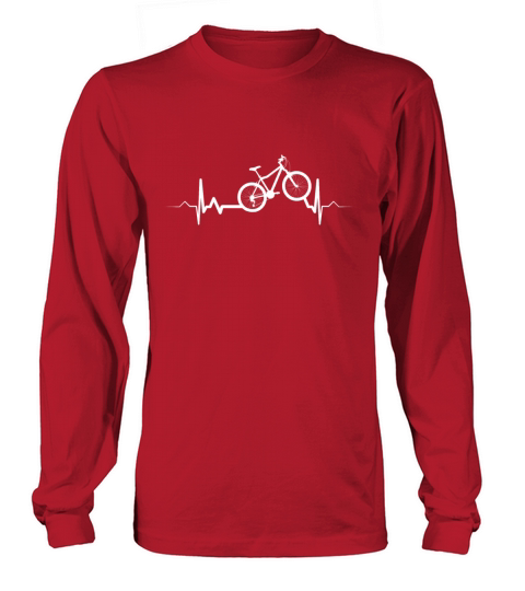 Mountain Bike Heartbeat Gift Men's Long Sleeve