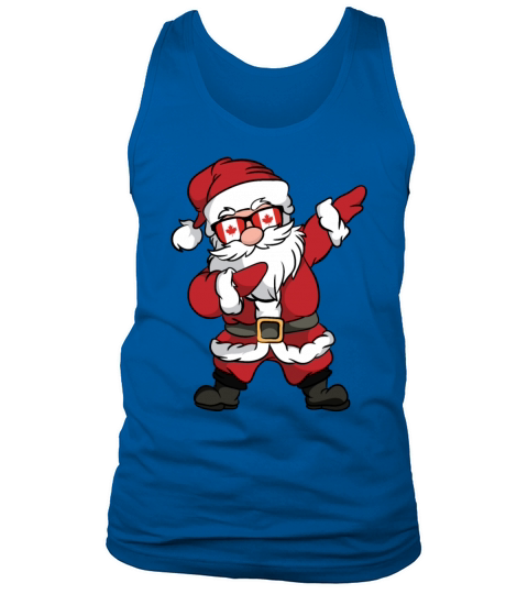Canada Santa Claus dabbing dubbing christmas Men's Tank Top