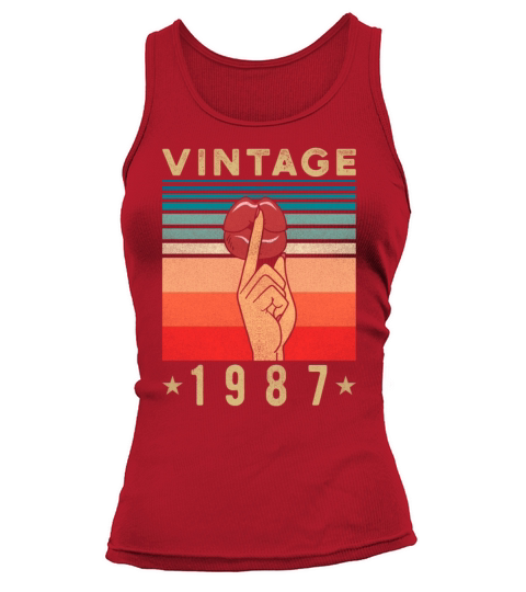 1987 Birthday Gift Retro Woman Women's Tank Top