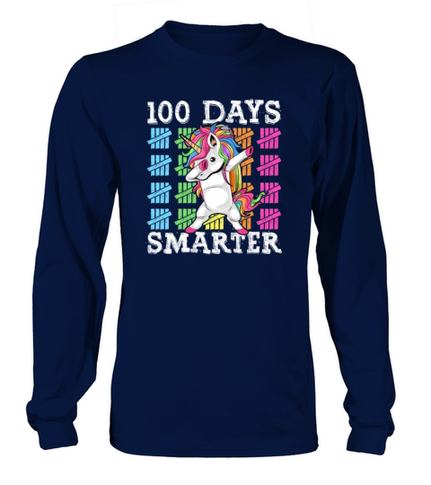 100 Days Of School Dabbing Unicorn Smarter Women's Long Sleeve