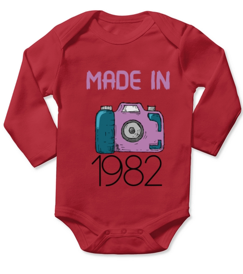 Made in 1982 Long Sleeve Baby One-Piece