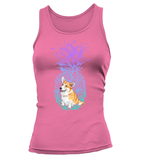 Pineapple Corgi Shirt Best Birthday Gift For Women's Tank Top