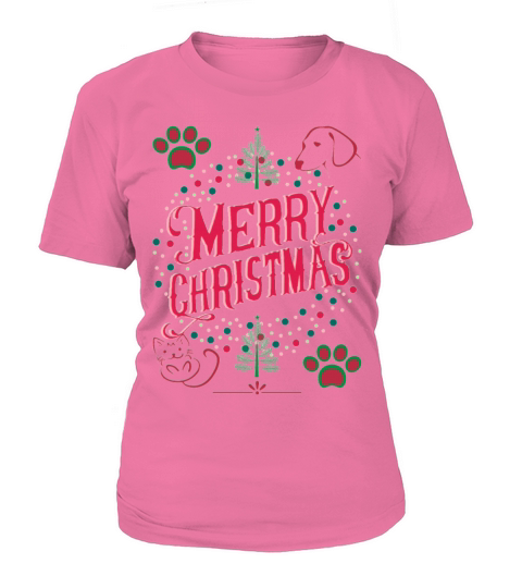 merry christmas love dog cat world collection one Women's T-Shirt
