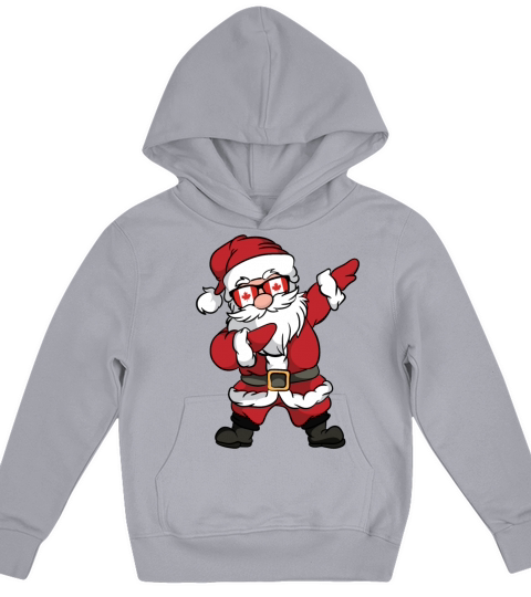Canada Santa Claus dabbing dubbing christmas Kids Hoodie